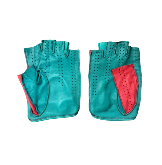 Dsquared² Orange & Blue Fingerless Gloves