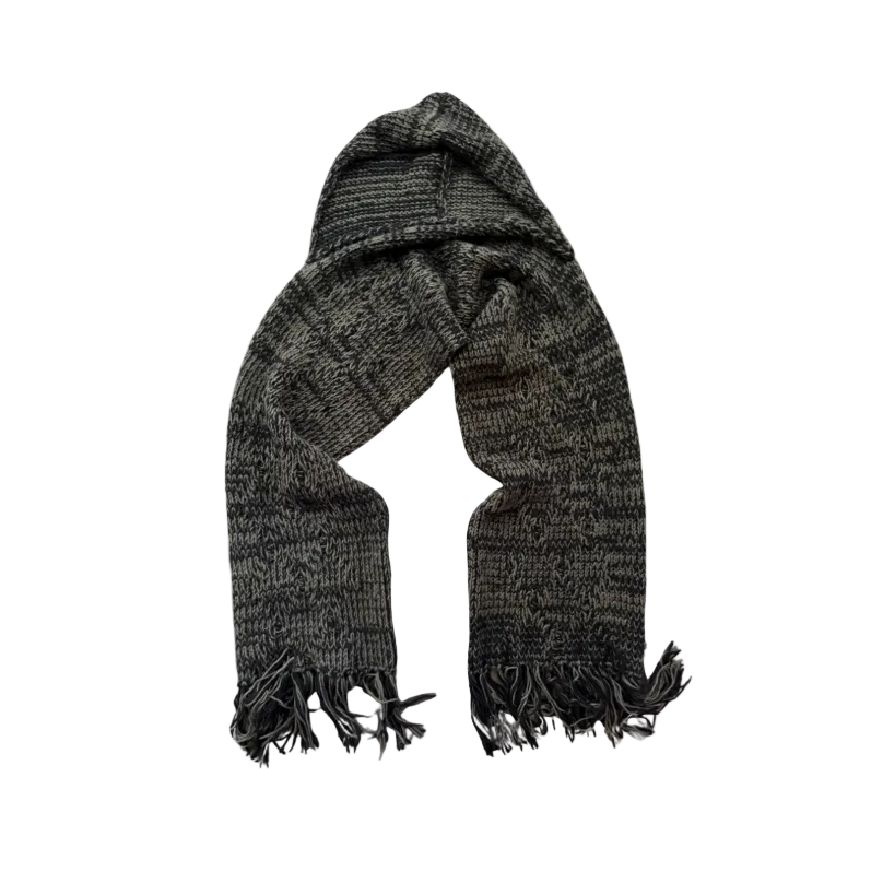 Diesel Black/Green Large Hooded Scarf