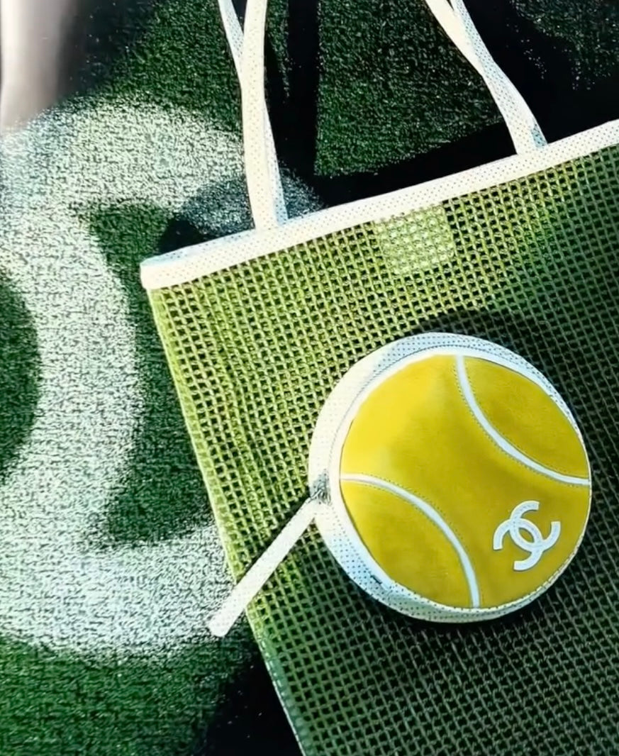 Chanel Black Tennis Ball Tote Bag
