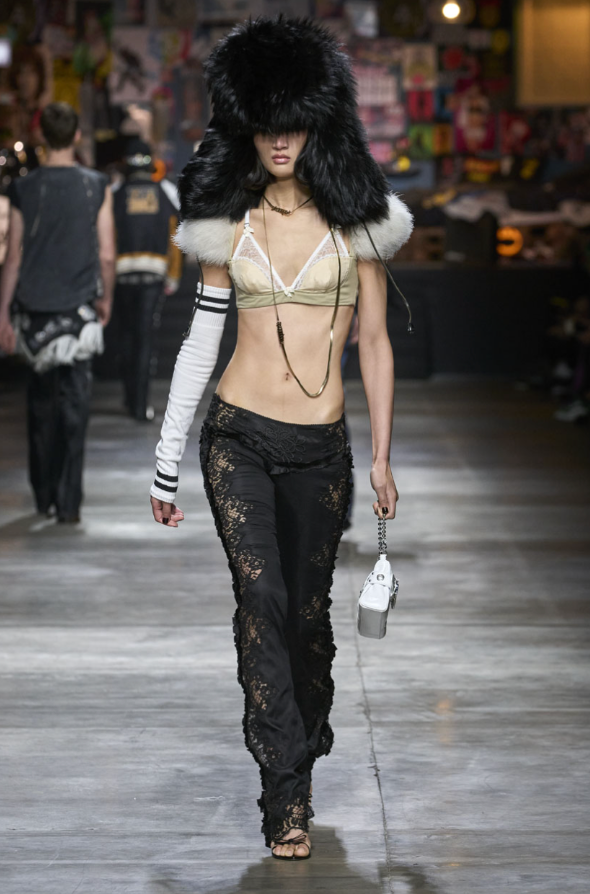 Dsquared² Goth Lace Trimmed Pant