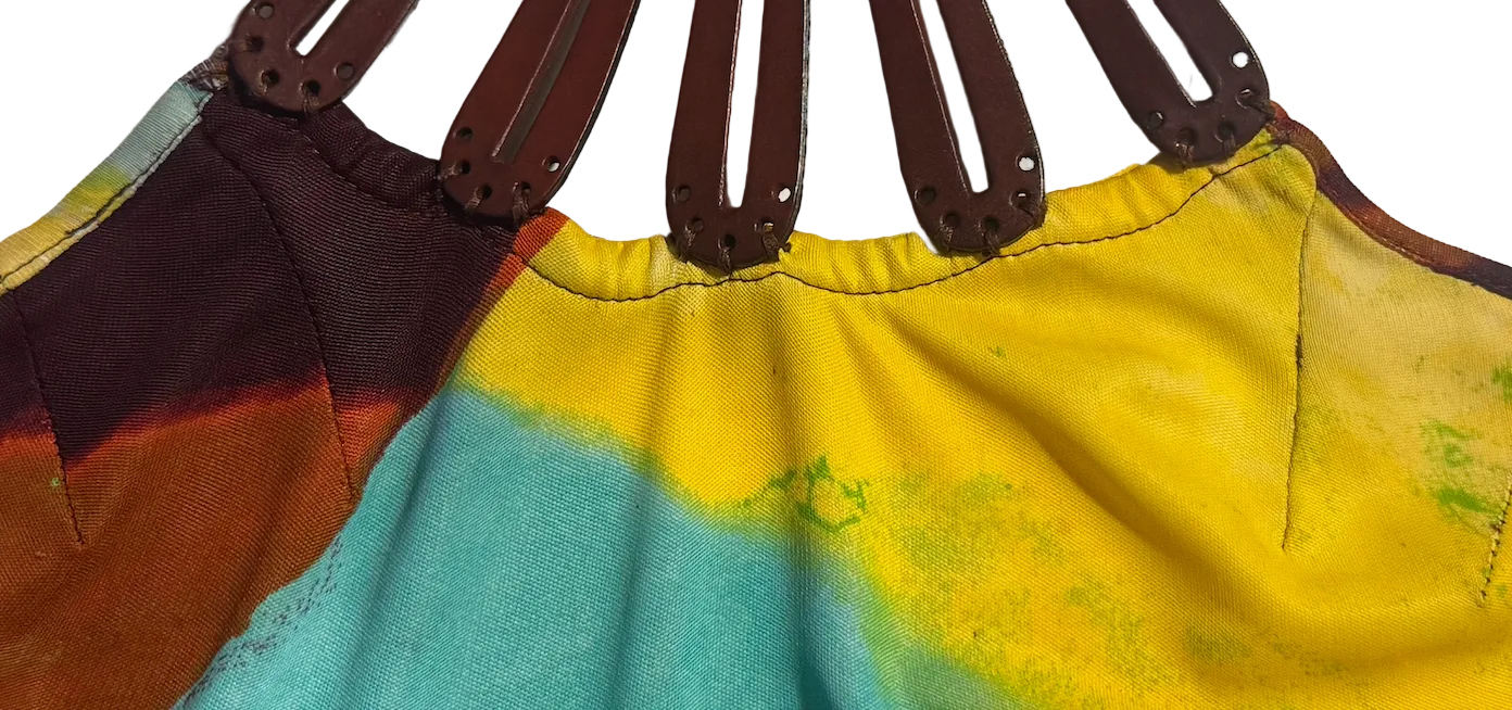 Jean Paul Gaultier ‘Love Boat’ Leather Detailed Halter Dress