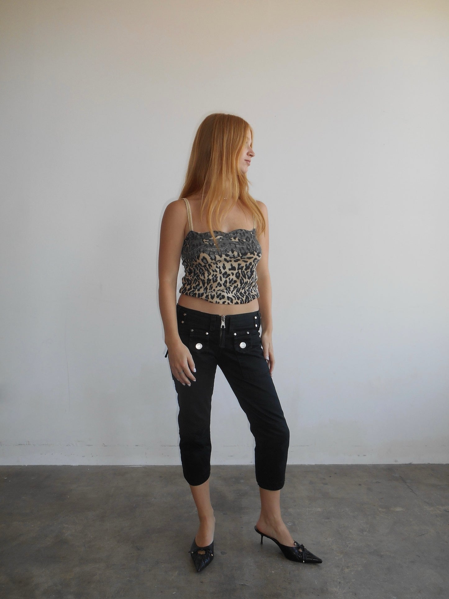 Dsquared² Zipper Detailed Capri Pants