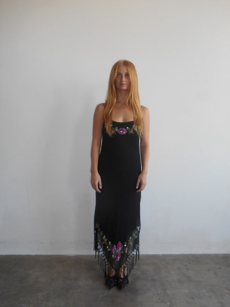 Betsey Johnson Beaded Rose Dress