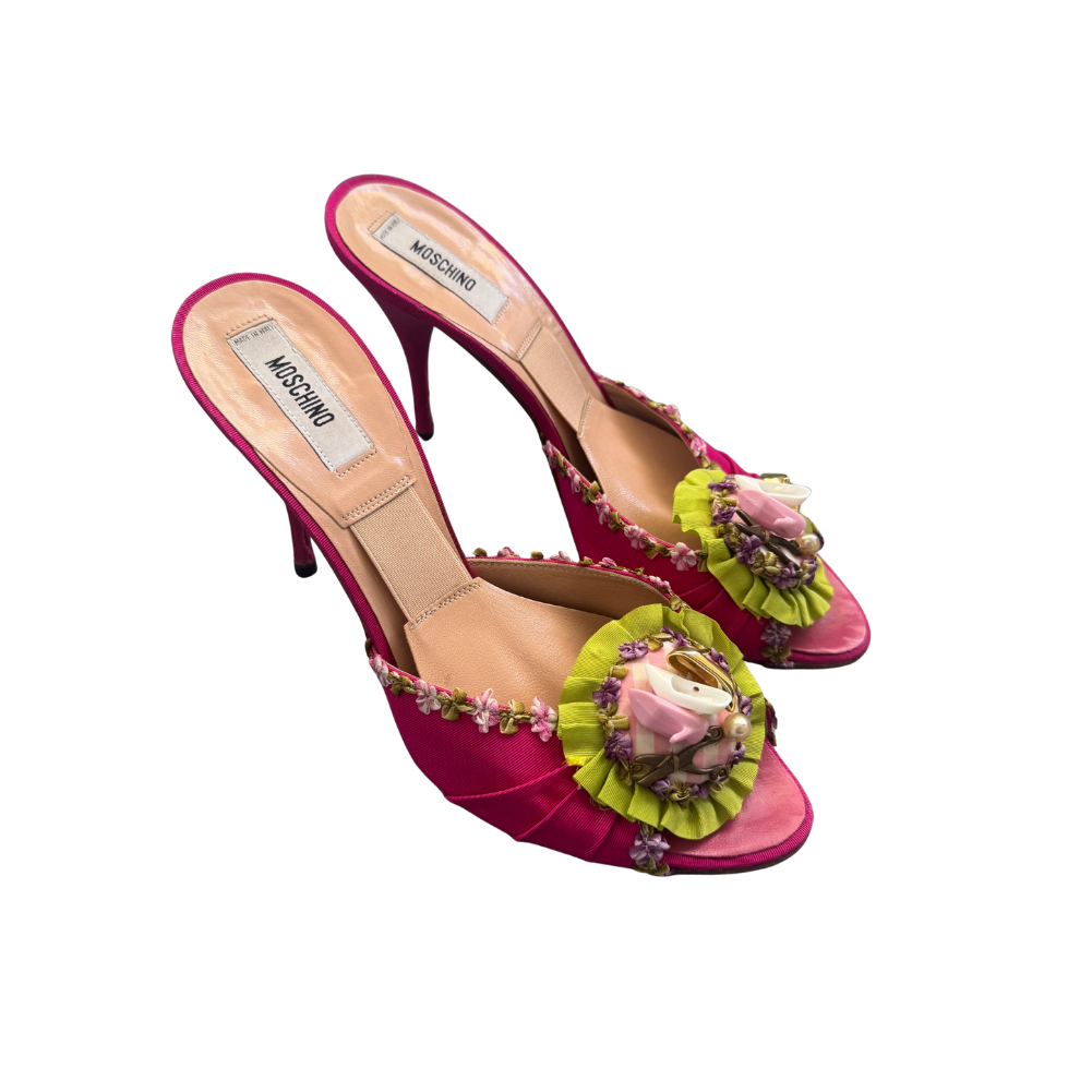 Moschino Toy Heel Embellished Heels