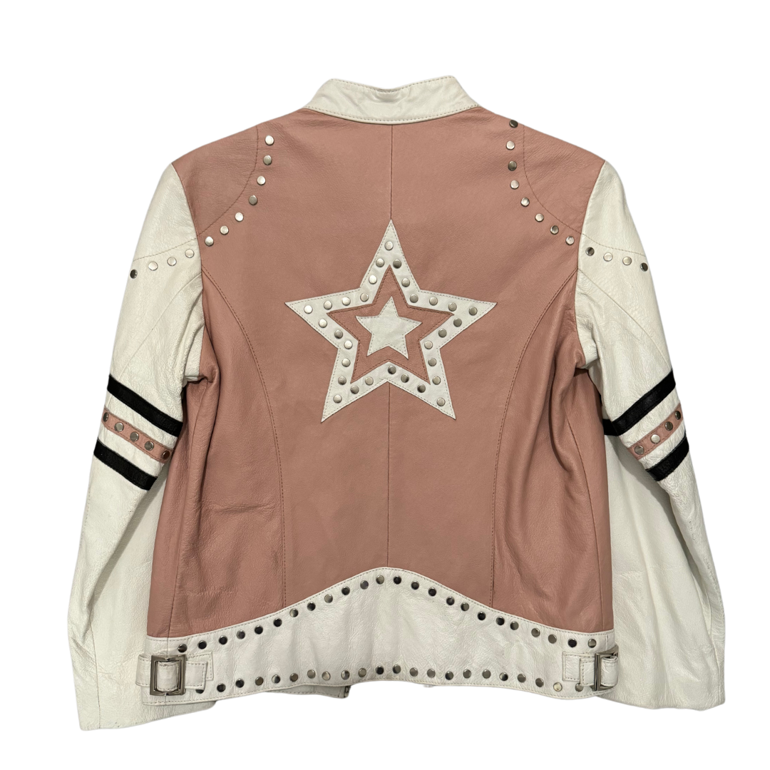 Wilsons Leather Pink Star Jacket