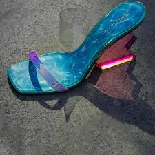 Nicholas Kirkwood Multicolored Aurora 90 PVC Sandals