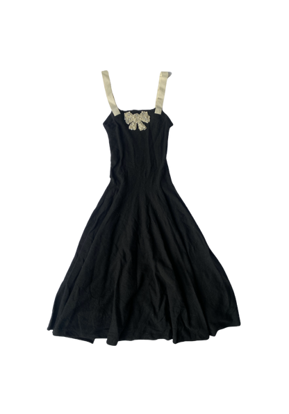 Blugirl Knit Dress w/ Pearl Bow Detailing