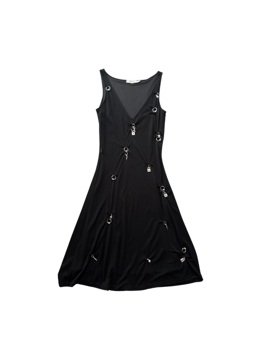 Moschino Jeans ‘Pierced’ Black Dress