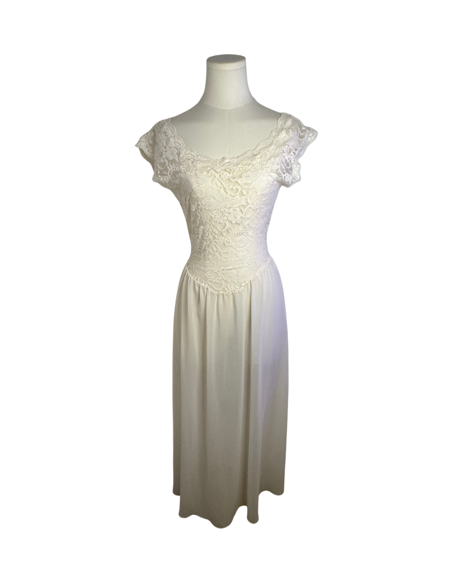 Victoria’s Secret White Lace Sheer Maxi Dress