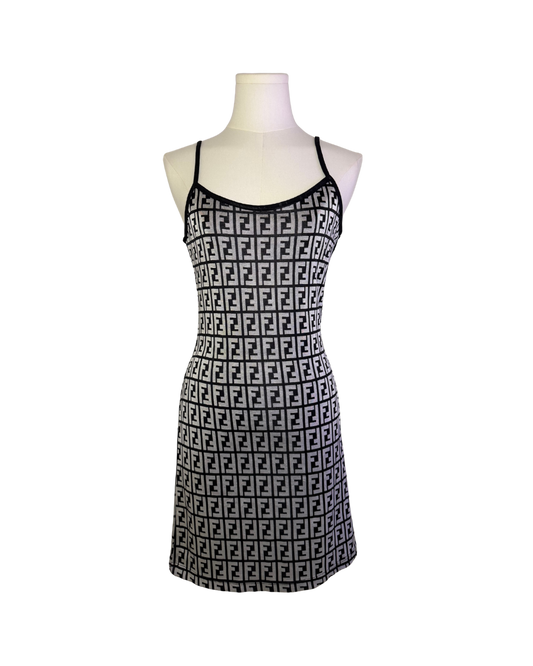 Fendi Zucca Logo Mini Dress