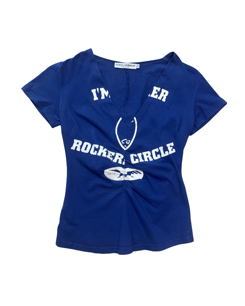 Dolce & Gabbana Blue “Rockers’ Circle” Top