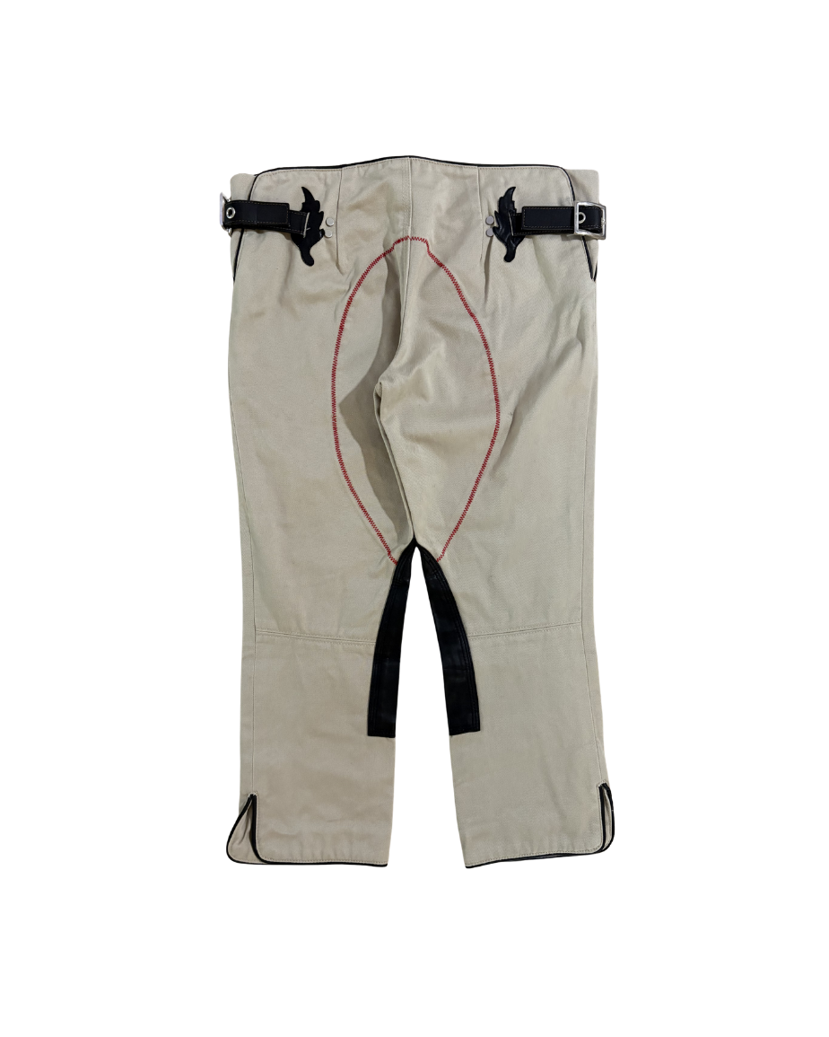 Dsquared² Capri Pants w/ Leather Details