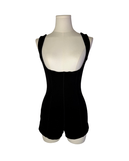 Plein Sud Black Open Chested Bodysuit