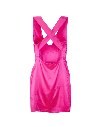 Versace Pink Silk Mini Dress