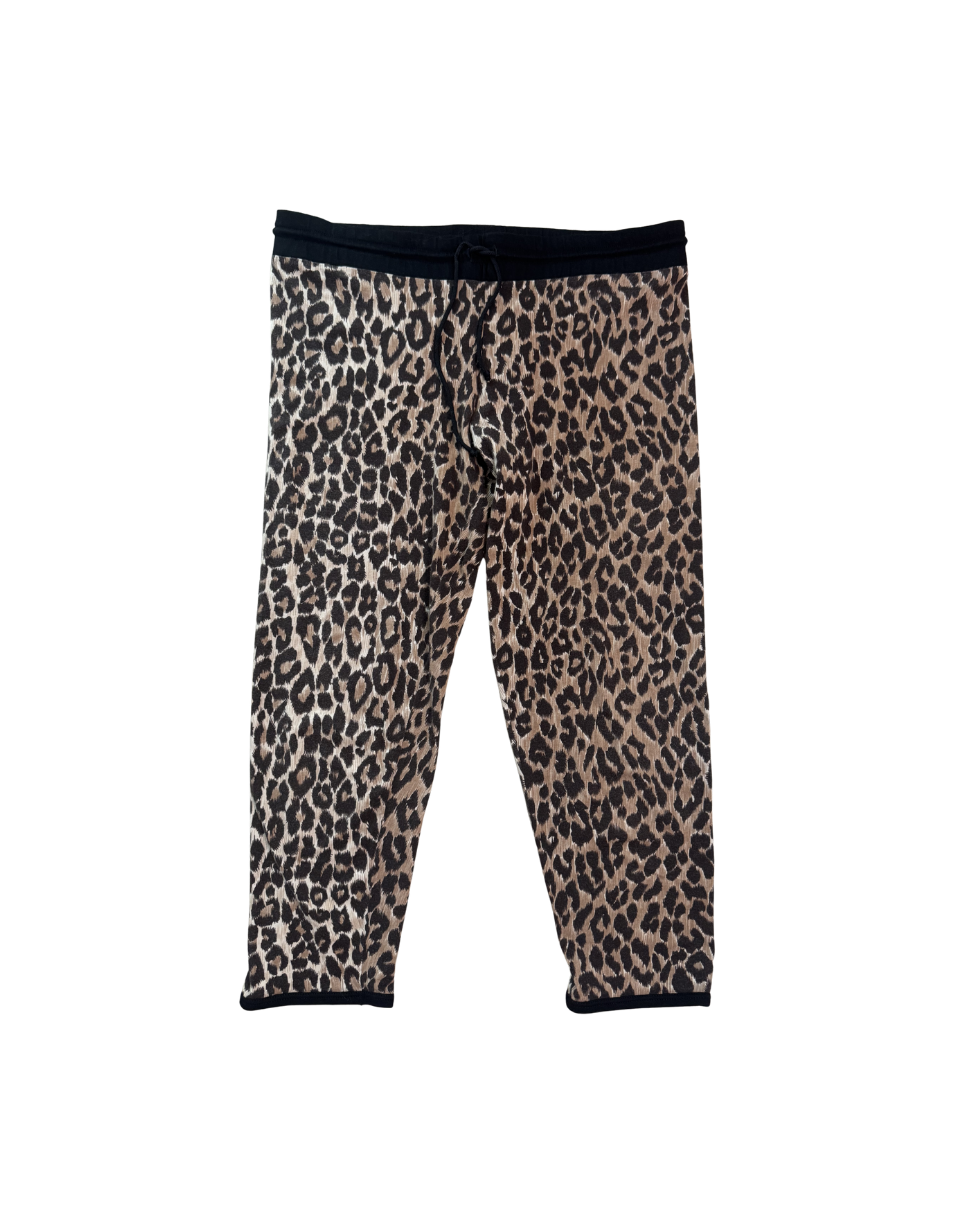 Dolce & Gabbana Leopard Capri Drawstring Sweatpants