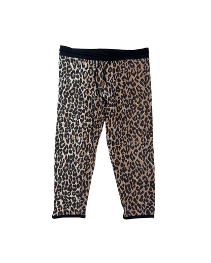 Dolce & Gabbana Leopard Capri Drawstring Sweatpants