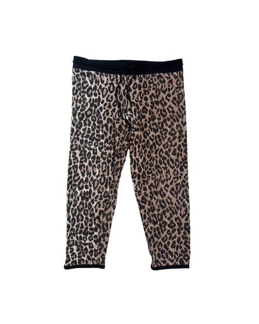 Dolce & Gabbana Leopard Capri Drawstring Sweatpants