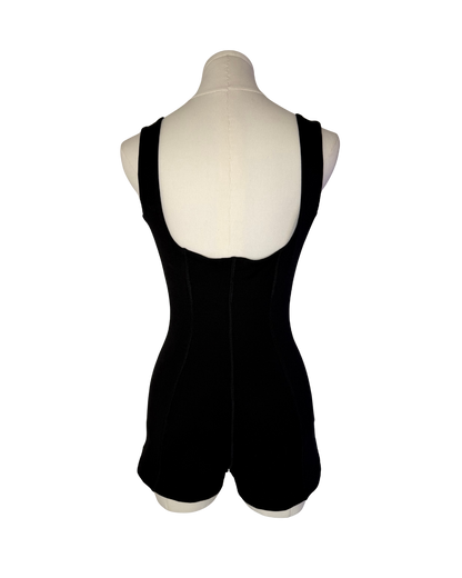 Plein Sud Black Open Chested Bodysuit