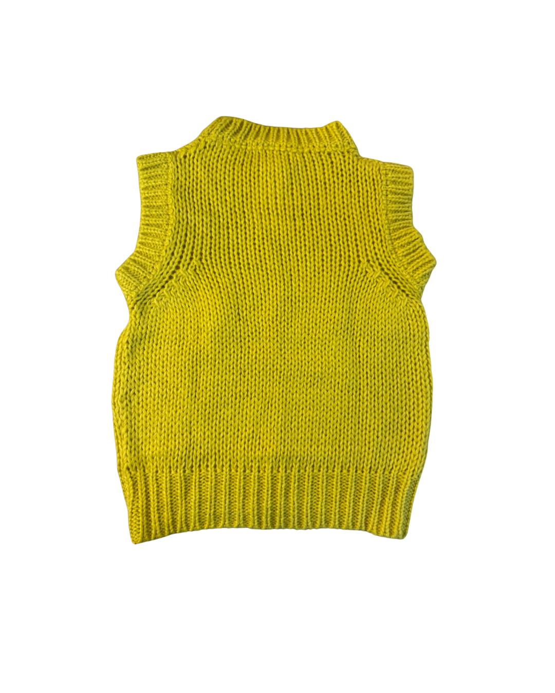 Dolce & Gabbana Yellow Mohair Knit Vest