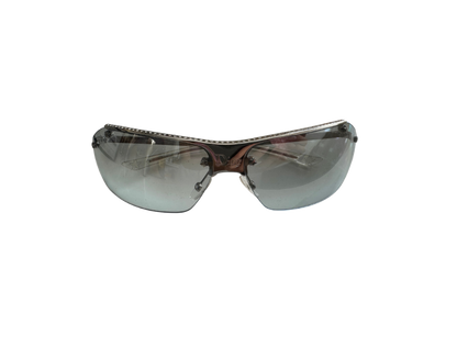 Christian Dior Swarovski Lined Logo Sunglasses