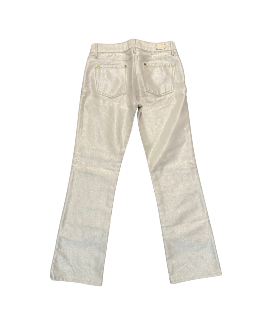 Versace Silver Pearlescent Jeans