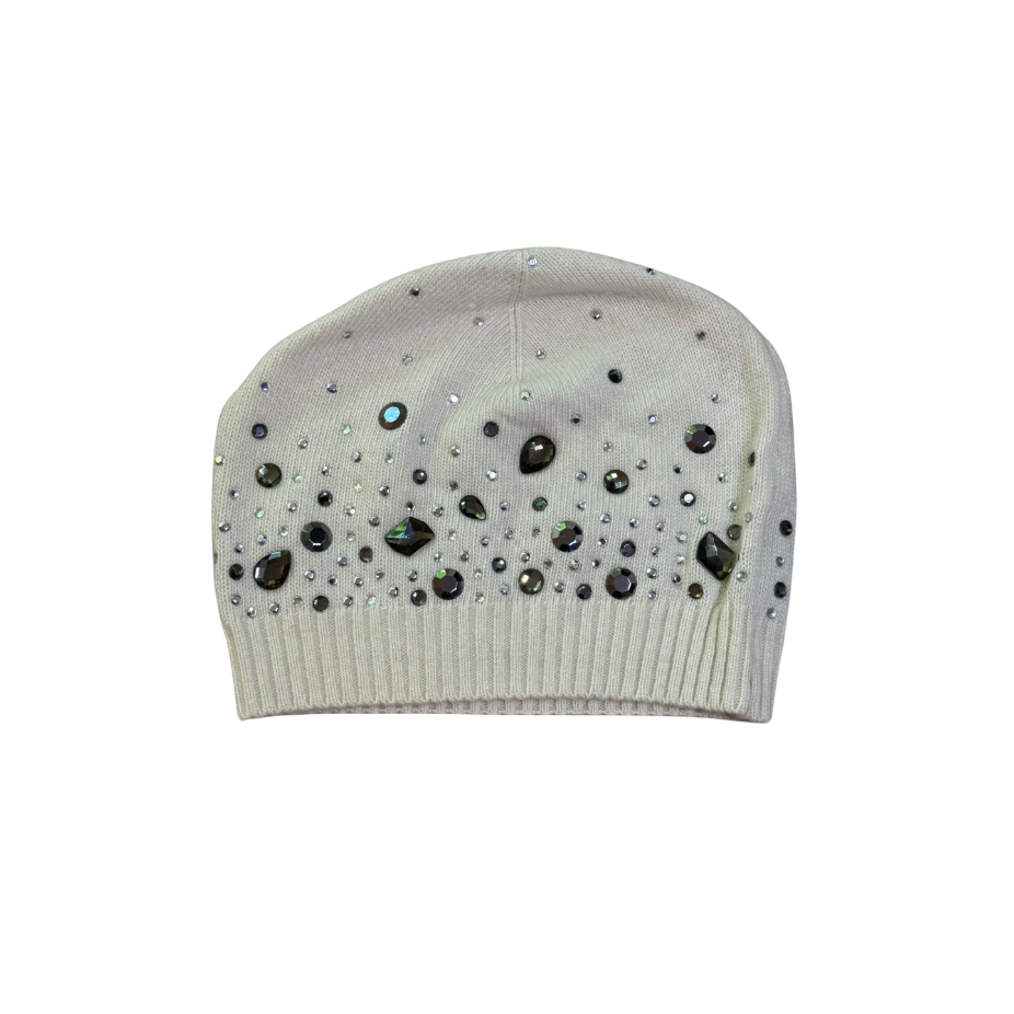 Blugirl by Blumarine Knit Rhinestone Beanie