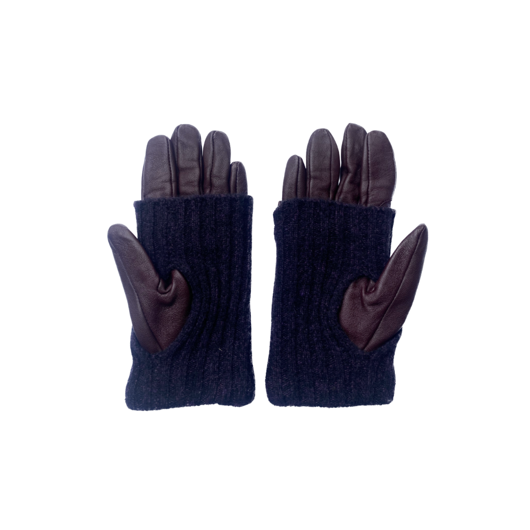 Vivienne Westwood Leather & Knit Gloves