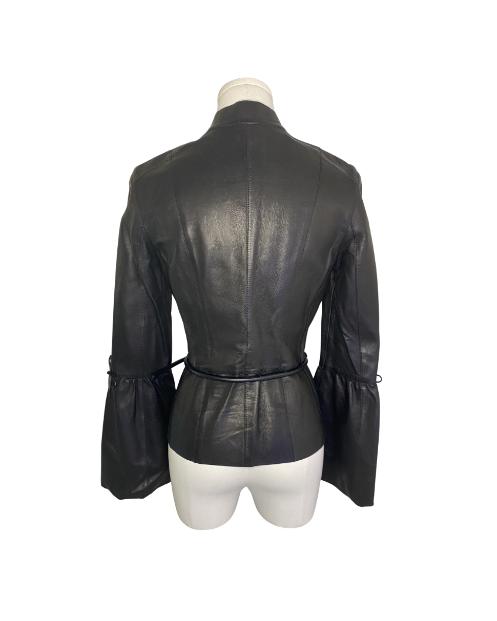 Gucci by Tom Ford Fitted Leather Jacket