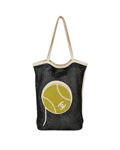 Chanel Black Tennis Ball Tote Bag