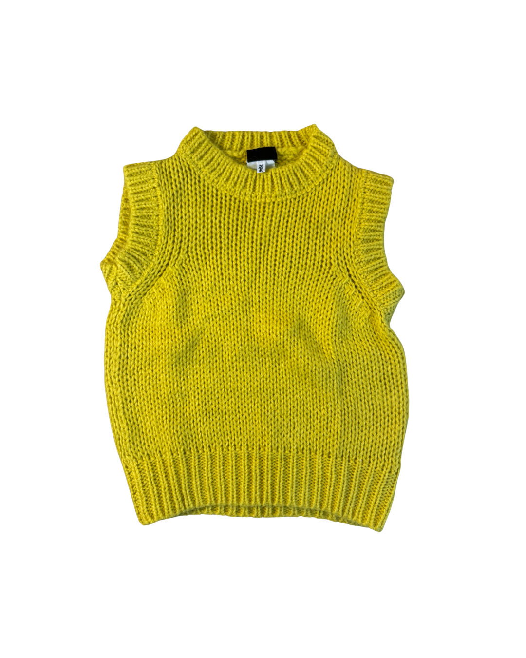 Dolce & Gabbana Yellow Mohair Knit Vest