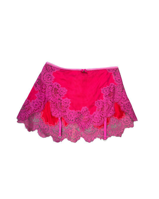 Dsquared² Pink Mini Slip Skirt
