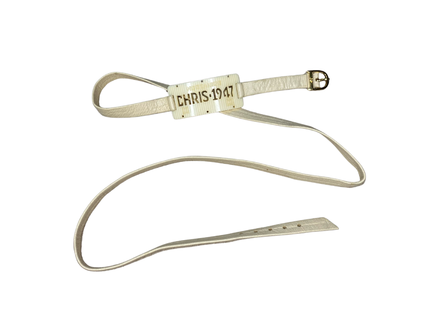 Christian Dior License Plate Choker