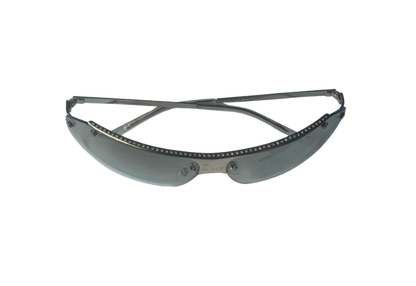 Christian Dior Swarovski Lined Logo Sunglasses