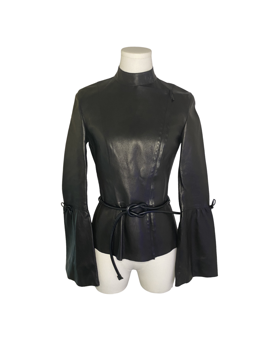Gucci by Tom Ford Fitted Leather Jacket