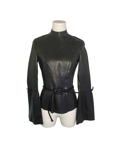 Gucci by Tom Ford Fitted Leather Jacket