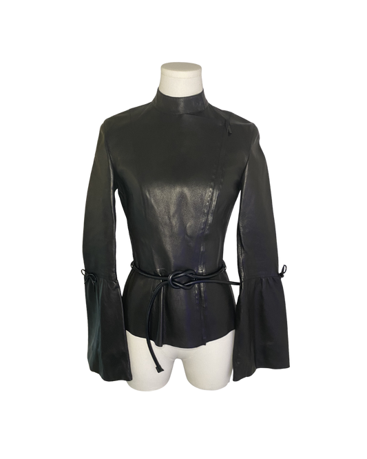 Gucci by Tom Ford Fitted Leather Jacket