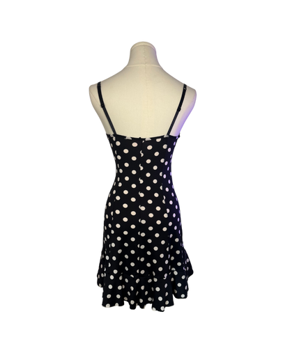 Victoria’s Secret Black Polka Dot Mini Slip Dress