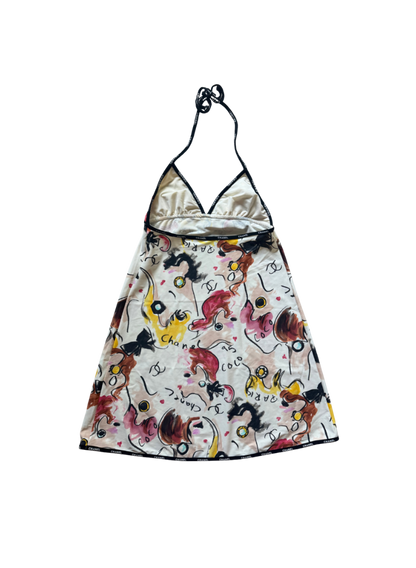 Chanel Spring RTW Halter Neck Mini Dress