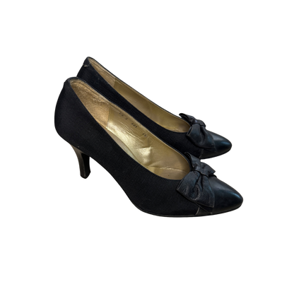 Gianni Versace Black Bow Pumps