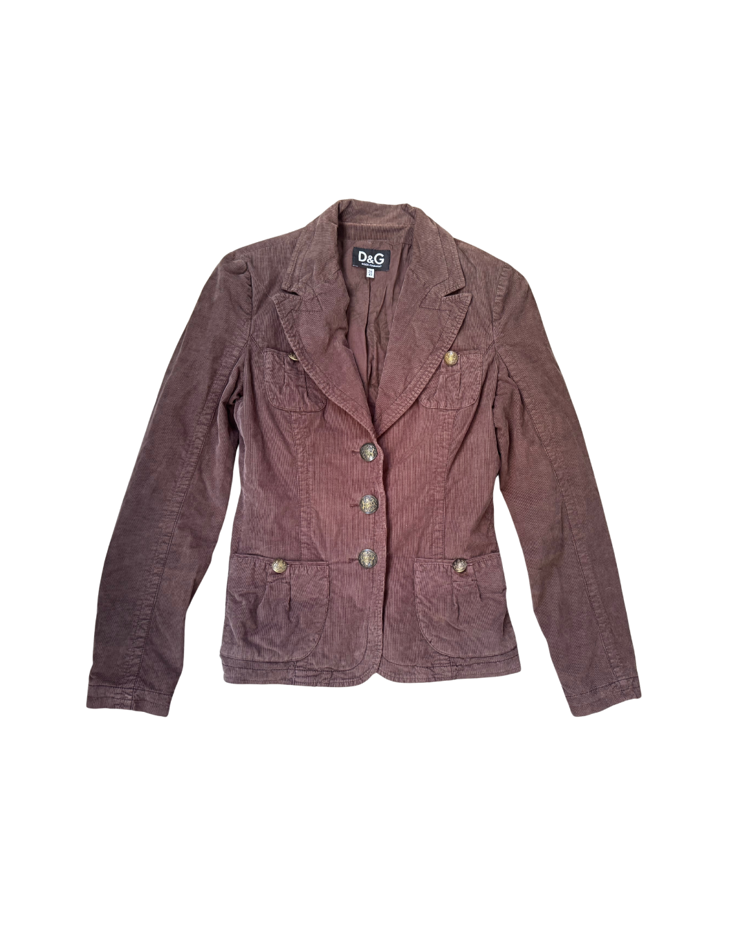 Dolce & Gabbana Brown Corduroy Blazer