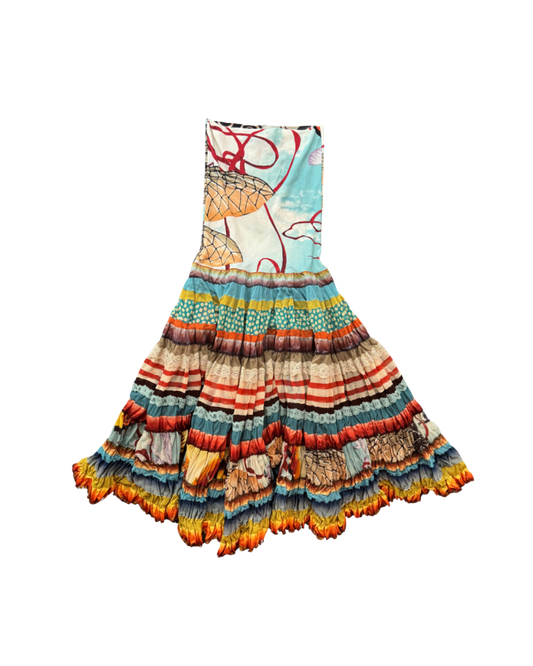 Jean Paul Gaultier Maille Femme Tiered Strapless Skirt/Dress