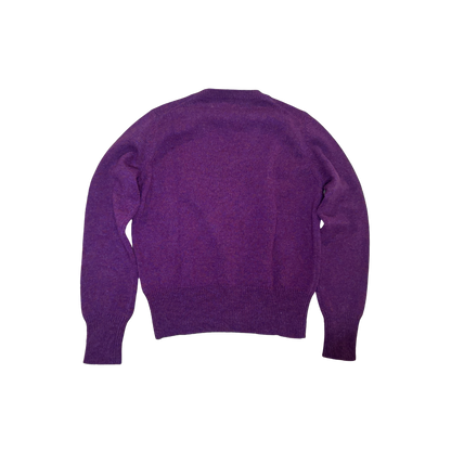 Dsquared² Purple Wool V-Neck Sweater