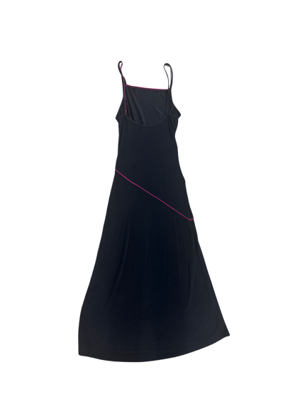 Chanel Sport Black Maxi Dress w/ Pink Lining