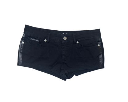 Dolce & Gabbana Black Denim Micro Mini Shorts