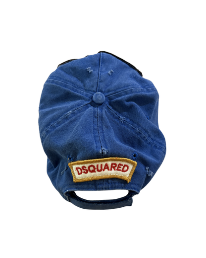 Dsquared² Blue Cutoff “Camp Milan” Baseball Hat