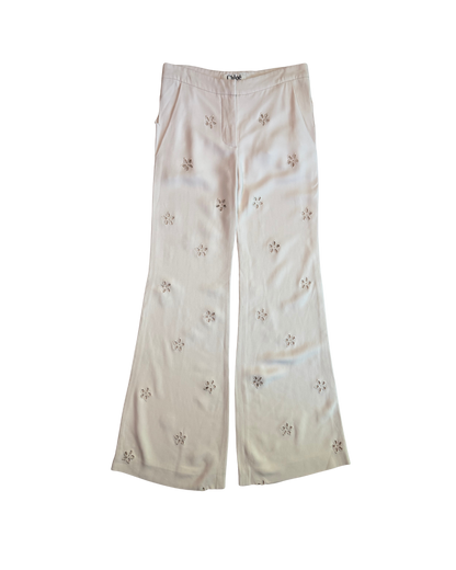 Chloé Cream Cut Out Pants