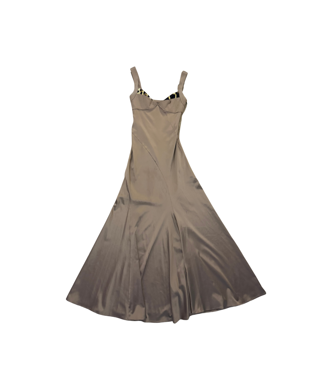 Just Cavalli Pale Purple/Pink Gown w/ Leopard Details