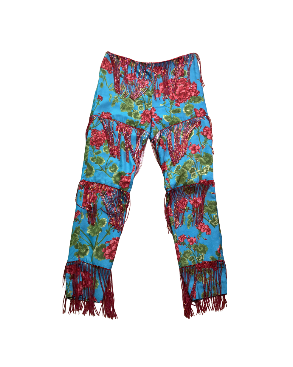 Dolce & Gabbana Beaded Fringe Pants