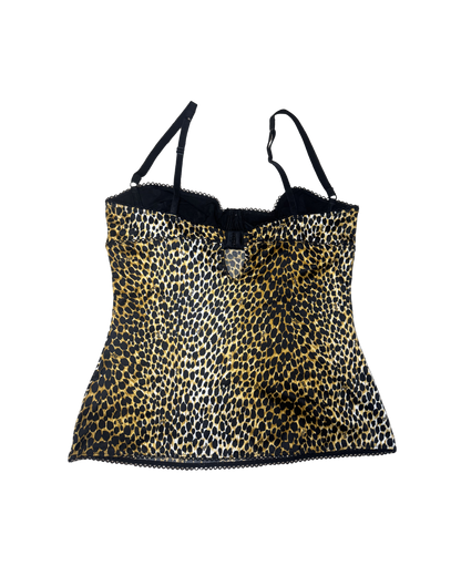 Dolce & Gabbana Leopard Bustier Top