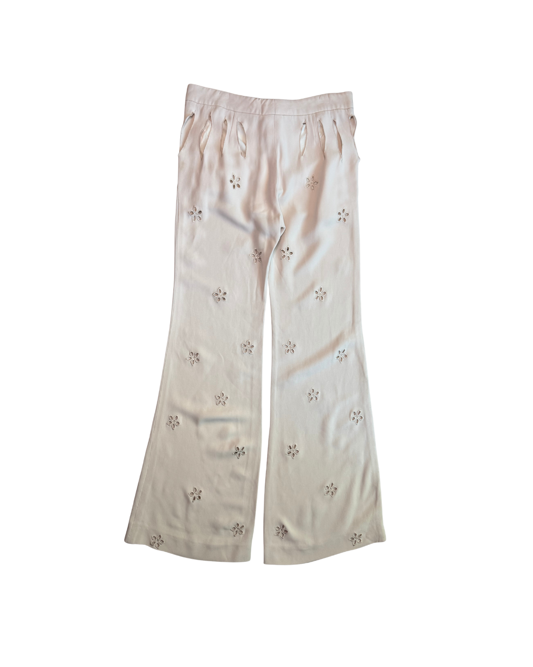 Chloé Cream Cut Out Pants